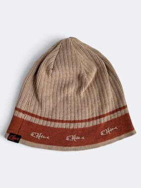 Screamer Ribbed Beanie Tan Orange  Snowboard Helmet Compatible Unisex